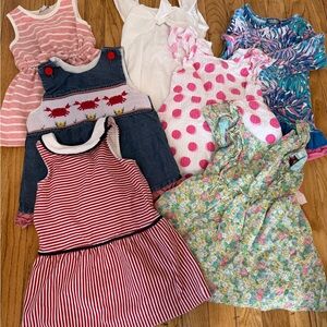 7pc Toddler Dress Bundle 2T High-End Brands Summer Dresses Cute Stylish